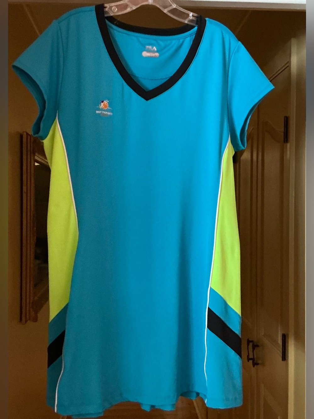 Fila Blue and Lime Athletic Dress with Black Trim